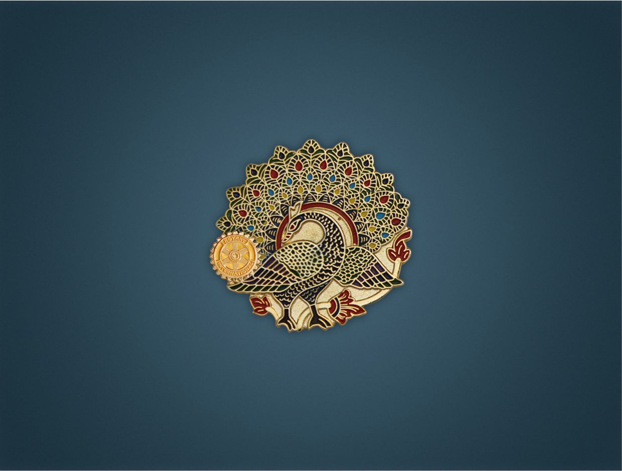 Peacock Exchange Lapel Pin